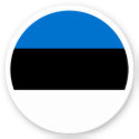 Estonia Flag Round Sticker