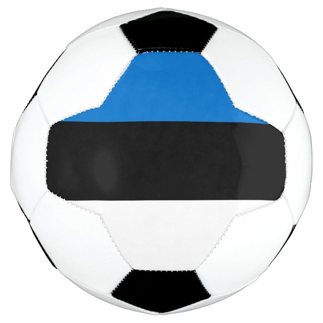Estonia Flag Soccer Ball (Front)