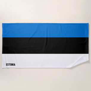 Estonia Flag Splendid Patriotic Beach Towel