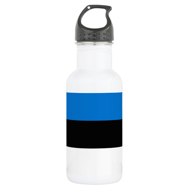 Estonia Flag Stainless Steel Water Bottle (Front)