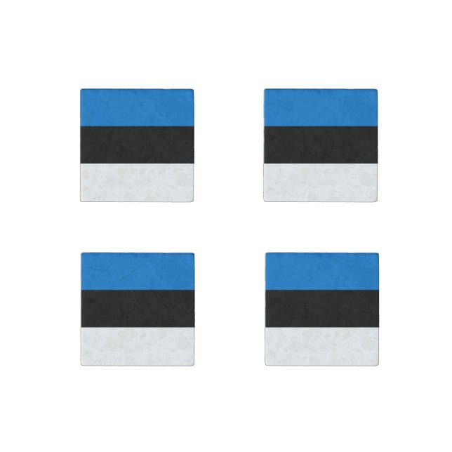 Estonia Flag Stone Magnet (Front)