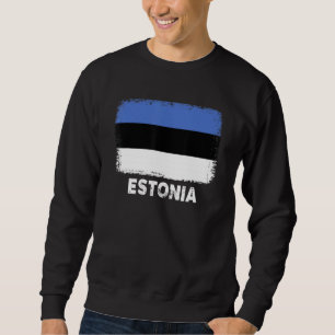 Estonia Flag Support Estonian People Women Men Sweatshirt