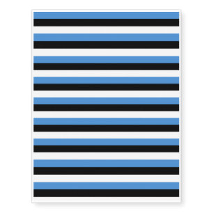 Estonia Flag Temporary Tattoos