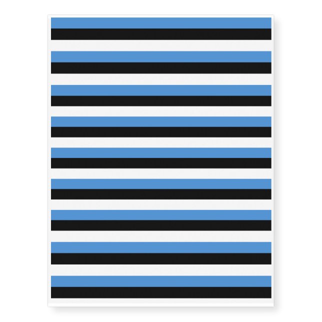 Estonia Flag Temporary Tattoos (Front)