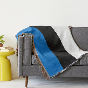 Estonia flag throw blanket