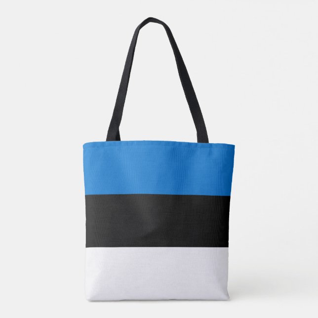 Estonia Flag Tote Bag (Back)