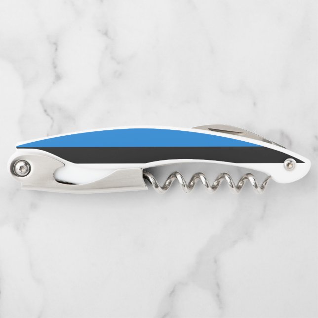 Estonia flag waiter's corkscrew (Front)