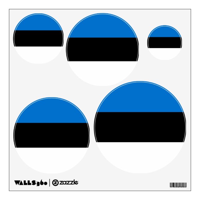 Estonia flag wall decal (Front)