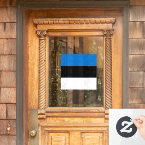 Estonia flag window cling