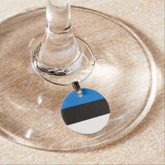 Estonia flag wine charm