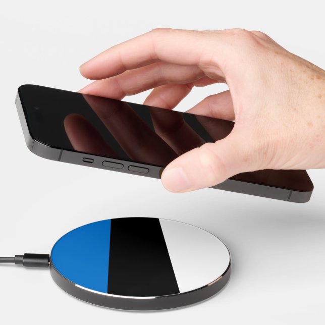 Estonia flag wireless charger  (Hand)