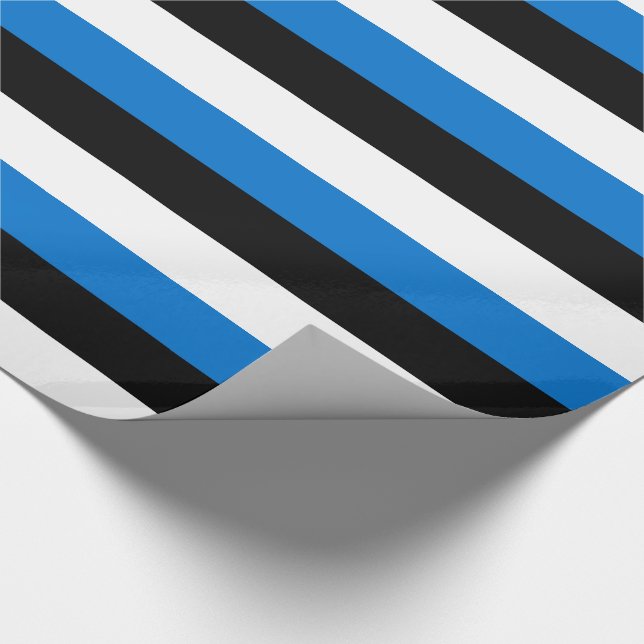 Estonia Flag Wrapping Paper (Corner)