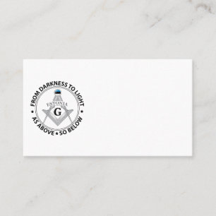 Estonia freemasonry sign business card
