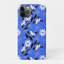 Estonia iphone case. Blue floral colors