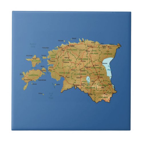 Estonia Map Tile