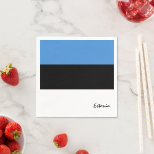 Estonia Napkins, Estonian flag party /sport fans Napkins