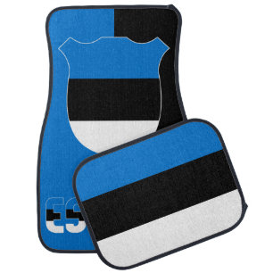 Estonia National Flag Patriotic Car Floor Mat