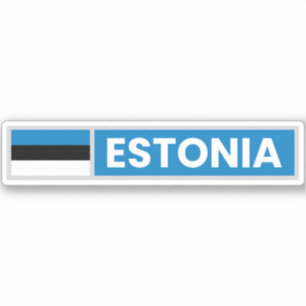 Estonia National Flag Sticker