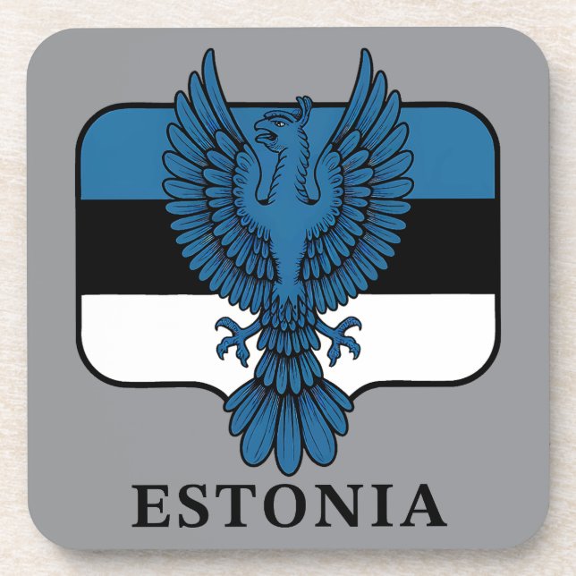 Estonia Northern Europe Beverage Coaster (Front)