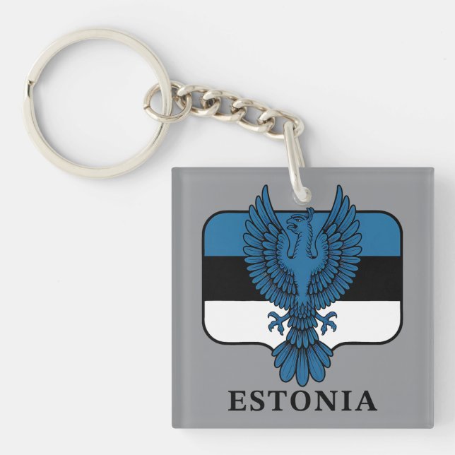 Estonia Northern Europe Keychain (Front)