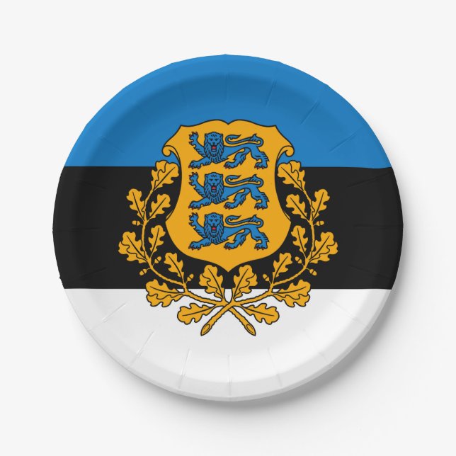 Estonia Paper Plates (Front)