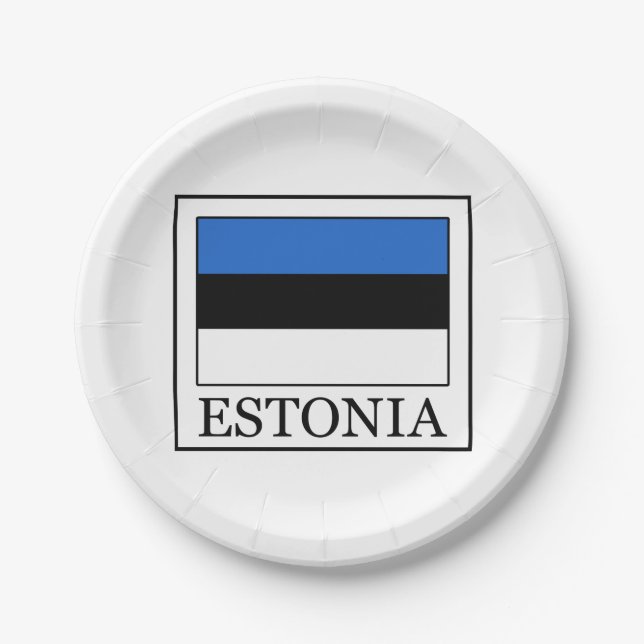 Estonia Paper Plates (Front)