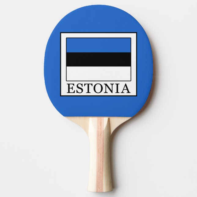 Estonia Ping Pong Paddle (Front)
