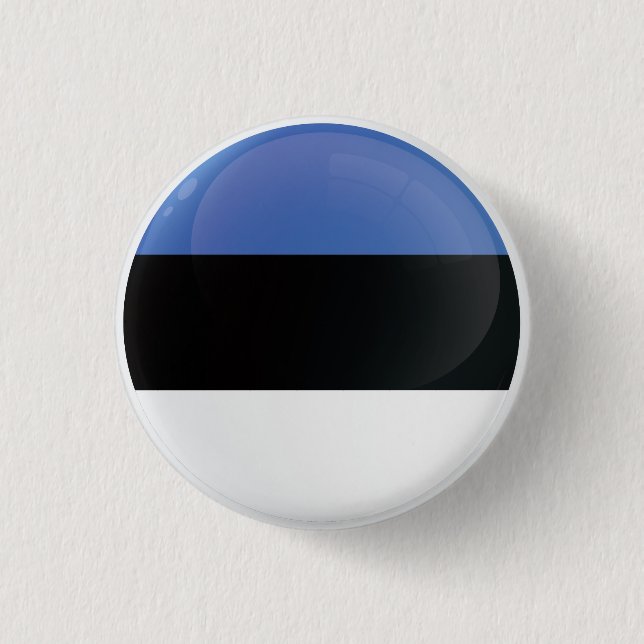 Estonia  Round Icon Flag Button (Front)
