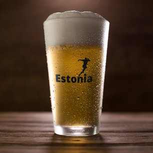 Estonia Soccer Glass