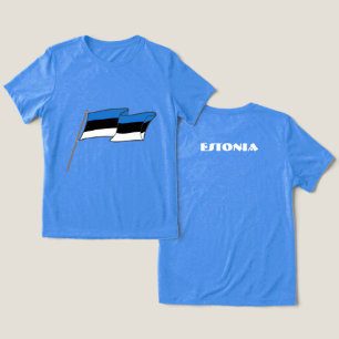 ESTONIA Special Gift Blue Tourist Classic Tri-Blend Shirt