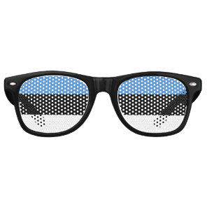 Estonia Sunglasses, Party Shades / Estonian flag