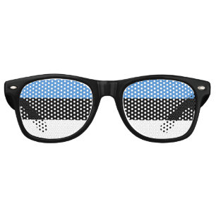 Estonia Sunglasses, Party Shades / Estonian flag