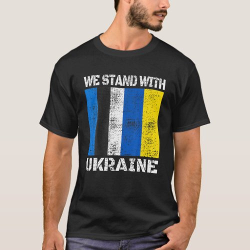 Estonia Support Ukrainian We Stand With Ukraine Ee T_Shirt