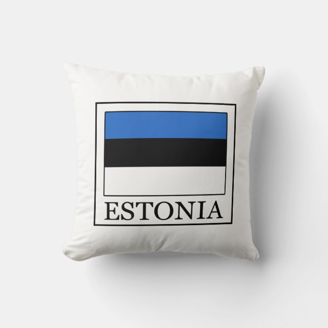 Estonia Throw Pillow (Front)