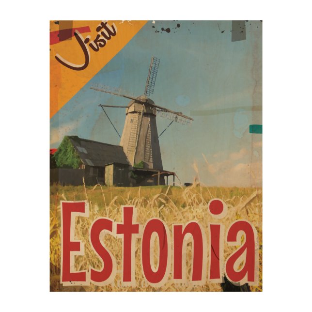 Estonia Vintage Travel Poster (Front)