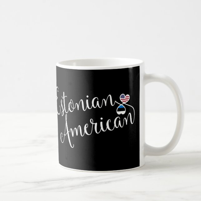 Estonian American Entwined Hearts Mug (Right)
