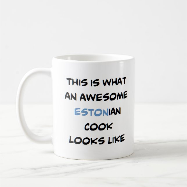 estonian cook, awesome coffee mug (Left)