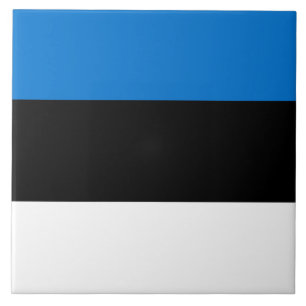 Estonian Flag Ceramic Tile