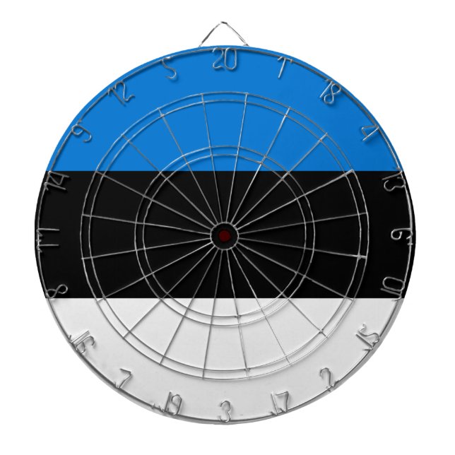 Estonian Flag Dart Board (Front)