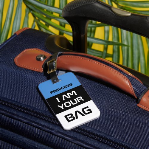 Estonian Flag  Estonia travel Personalized Bag Luggage Tag