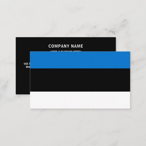 Estonian Flag Flag of Estonia Business Card