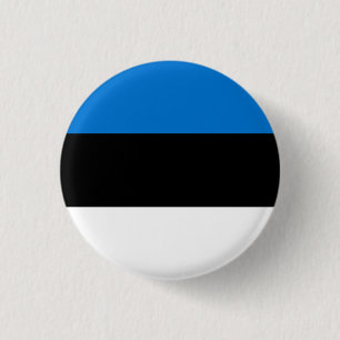 Estonian Flag, Flag of Estonia Button
