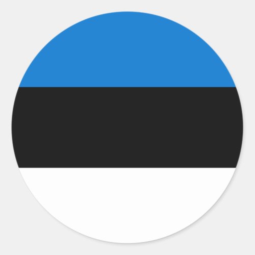 Estonian Flag Flag of Estonia Classic Round Sticker