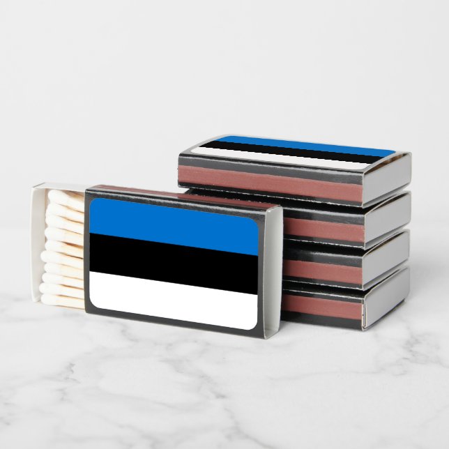 Estonian Flag, Flag of Estonia Matchboxes (Stacked)