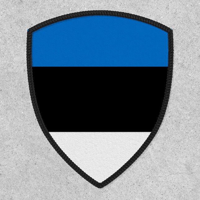 Estonian Flag, Flag of Estonia Patch (Front)