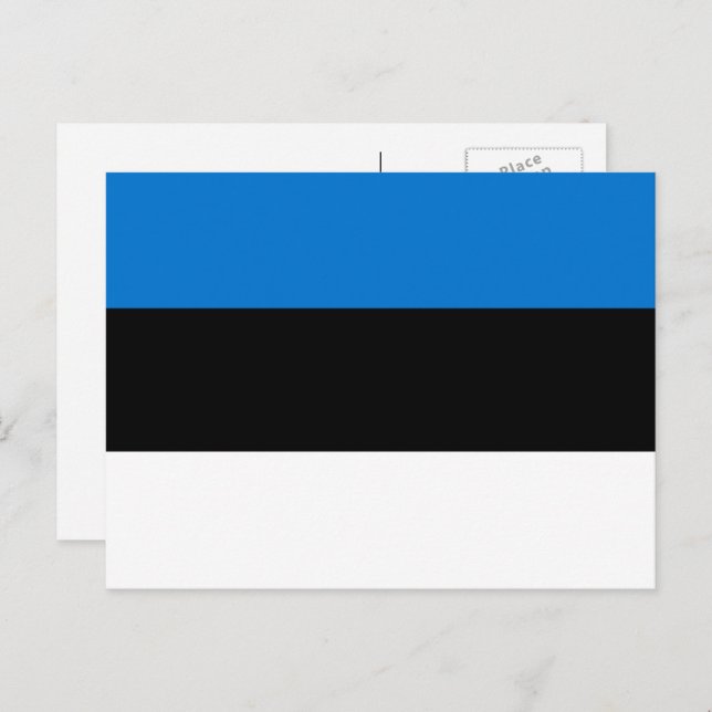 Estonian Flag, Flag of Estonia Postcard (Front/Back)