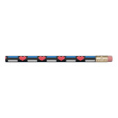 Estonian Flag & Heart Fun Patriotic Estonia Pride Pencil (Rotated 270)