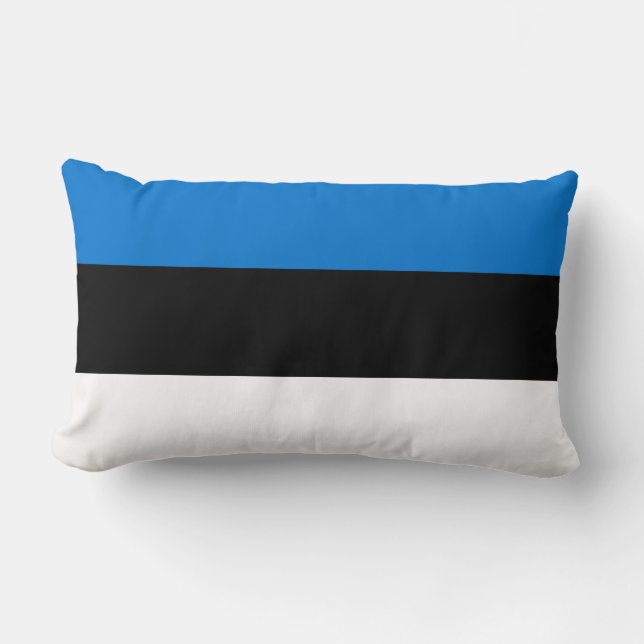 Estonian Flag Lumbar Pillow (Front)