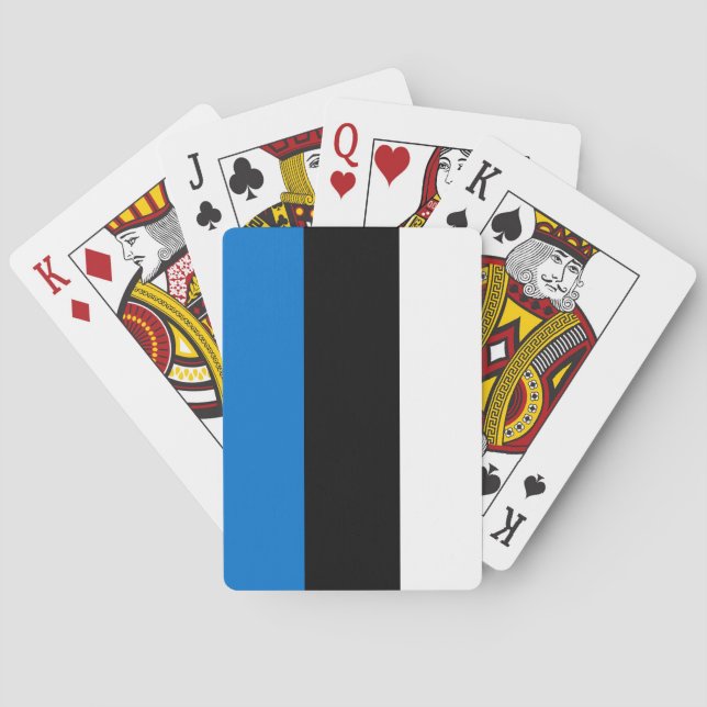 Estonian Flag Poker Cards (Back)