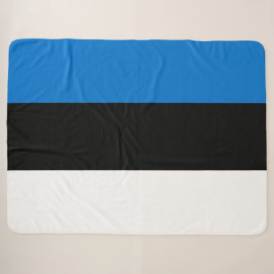Estonian Flag Sherpa Blanket